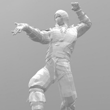 Scorpion mortel kombat combat Humain Masculin bipède Jeux 3d print model - Mito3D