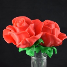 rose blossom tops & garden flower craft valentines decor holiday floral 3d print model - Mito3D