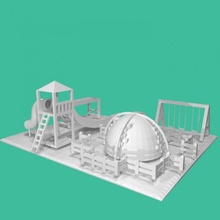 parc tinkercad 3d print model - Mito3D