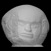 gigante Roca cabeza monte Alto 1 escanear Montealto 3d print model - Mito3D