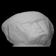 giant stone head monte alto 2 scan montealto 3d print model - Mito3D