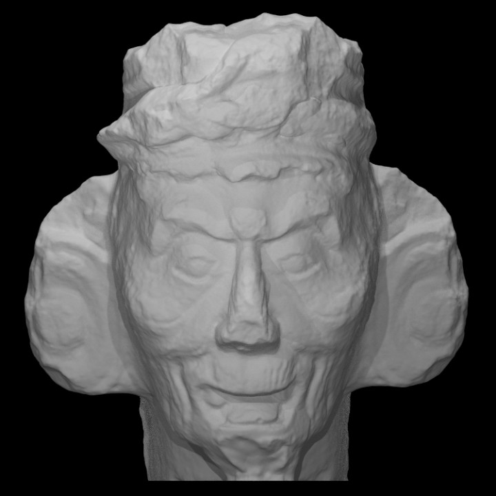 head maya character 3 scan 3D print model - Mito3D