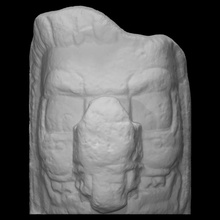 cabeza maya personaje 4 escanear 3d print model - Mito3D