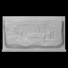 painel 3 piedras negras Varredura escultura maya 3d print model - Mito3D