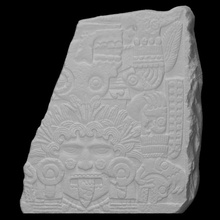 relief tlaltecuhtli scan god mythology deity 3d print model - Mito3D