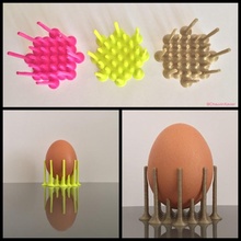 egg cup pin & garden decoration kitchen eggcup 3d print model - Mito3D