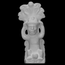 escultura kaminaljuyu escanear deidad 3d print model - Mito3D