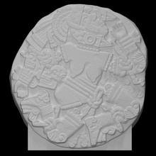 stone coyolxauhqui scan goddess mythology relief disk 3d print model - Mito3D