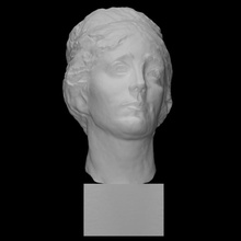 head woman scan bust portrait 3d print model - Mito3D