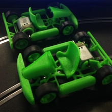 coche ranura kart encaja scalextric gadgets electrónica go gokart 3d print model - Mito3D
