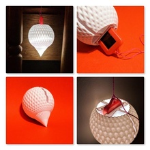 solar keyring lantern & garden led light shade vase glow diffuser spiralize 3d print model - Mito3D