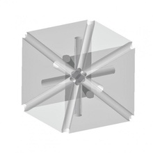 cubo interno canais jardim 3d print model - Mito3D