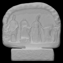 votive relief shape cave scan 3d print model - Mito3D