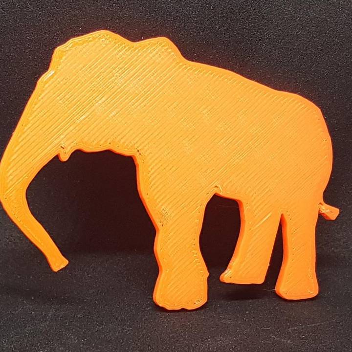 l'éléphant jouets Jeux animaux 3D print model - Mito3D