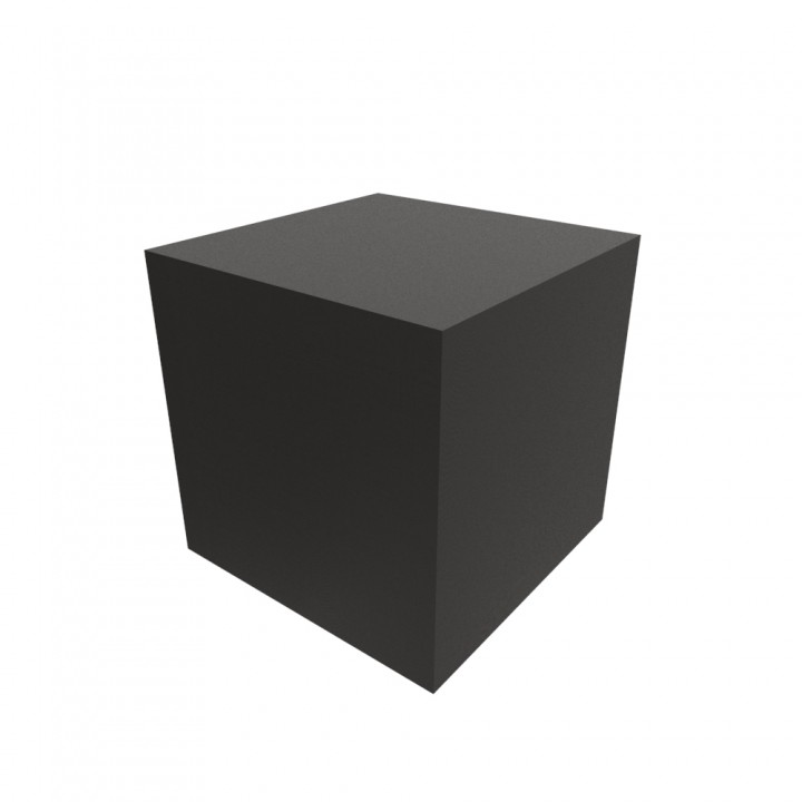 cube 127mm jardin 3D print model - Mito3D
