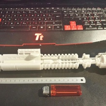 detailed sectioned lightsaber - remix props & cosplay starwars cutaway 3d print model - Mito3D