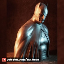 batman - caped crusader bust fan art dark knight league justice 3 wayne bruce 3d print model - Mito3D
