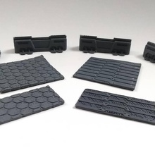 militares energia barricadas 4 estilos tampo mesa 3d print model - Mito3D