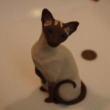 siamese gatto giocattoli Giochi simpatico gattino scansione 3d print model - Mito3D