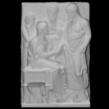 grave relief scan 3d print model - Mito3D