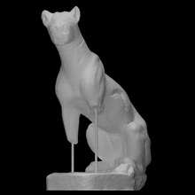 funerary statue feline scan cat 3d print model - Mito3D