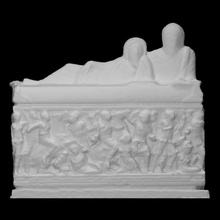 sarcophagus amazonomachy scene scan greek mythology relief amazon 3d print model - Mito3D