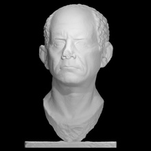 retrato romano civil servidor escanear busto cabeza hombre mármol 3dprint 3dscan toga magistrado ciudadano 3d print model - Mito3D