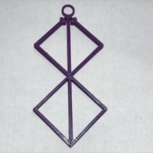 marchio sacrificio furioso gioielleria pendente pendentif marca budella stygmate 3d print model - Mito3D