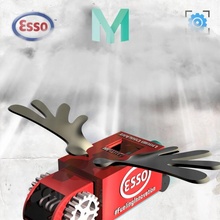 camión juguete motorizado Stirling motor 250 myminifactory bcn3dtech fuelinginnovation Esso gb 3d print model - Mito3D