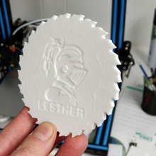 circular & garden coaster tool circularsaw 3d print model - Mito3D