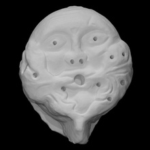 console scan face man 3d print model - Mito3D