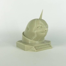 slothicorn busto juguetes juegos perezoso steemit creativecommons 3d print model - Mito3D