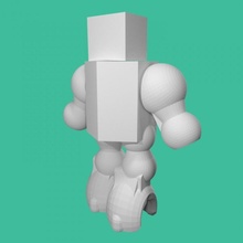 kiki Roboter Basteln 3d print model - Mito3D
