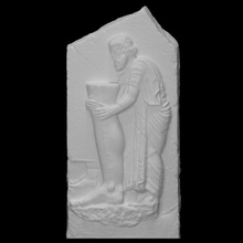 votive relief scan fragment 3d print model - Mito3D