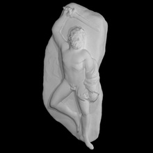statue dead giant scan relief 3d print model - Mito3D