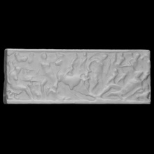 sarcophagus depicting myth selene endymion scan relief 3d print model - Mito3D