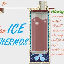 ghiaccio thermos upcycling freddo riutilizzo 3d print model - Mito3D