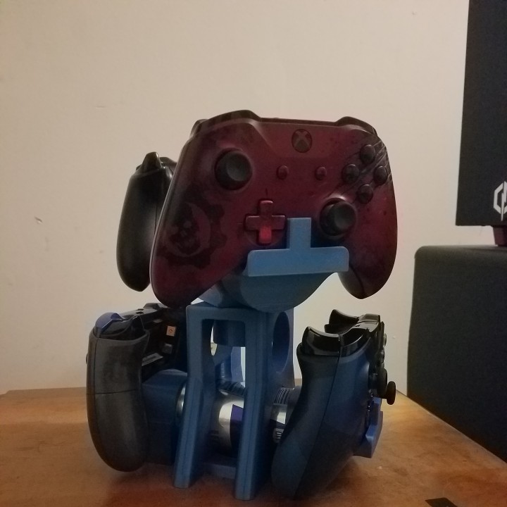 Xbox manette supporter gadgets électronique titulaire soutien bureau jeu vidéo recyclage One 250 Redbull esso accoller 4Controlstand 3D print model - Mito3D