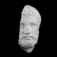 marble head bearded man british museum london scan 3d print model - Mito3D