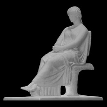 statue seated agrippina scan 3d print model - Mito3D
