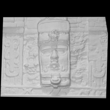 templo mascaras kohunlich 1 escanear máscara maya 3d print model - Mito3D