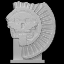 Dto Mictlantecuhtli escanear Dios cráneo muerte 3d print model - Mito3D