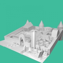 greek acropolis tinkercad 3d print model - Mito3D