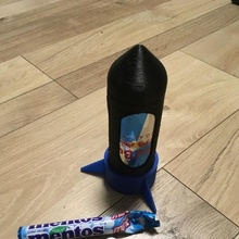 rocket toys & games cool cola mentos canrocket 3d print model - Mito3D
