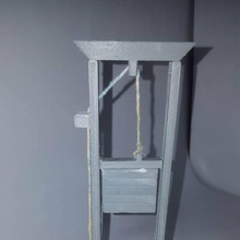 guillotine mini model education medieval frenchrevolution executioner 3d print model - Mito3D