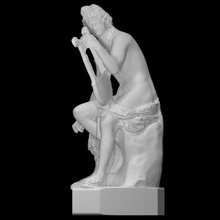 statue Apollon lyre analyse Dieu grec mythologie mythe 3d print model - Mito3D