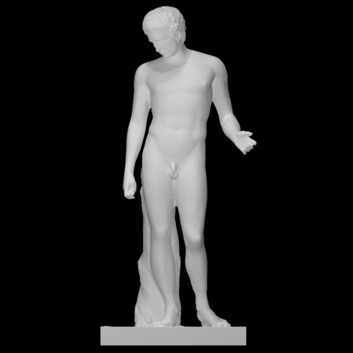 capitoline antinous scan man athlete discophorus 3D print model - Mito3D