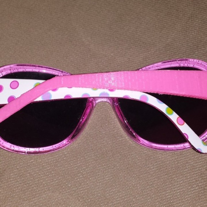 Kohl's Mädchen' Brille Arm Ersatz Mode Zubehör Kinder Sonnenbrille angepasst Reparatur 3D print model - Mito3D