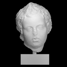 testa Eros disegno arco scansione Dio greco mitologia mito 3d print model - Mito3D