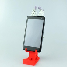 iphone stand single flower vase ver2 gadgets & electronics 3d print model - Mito3D
